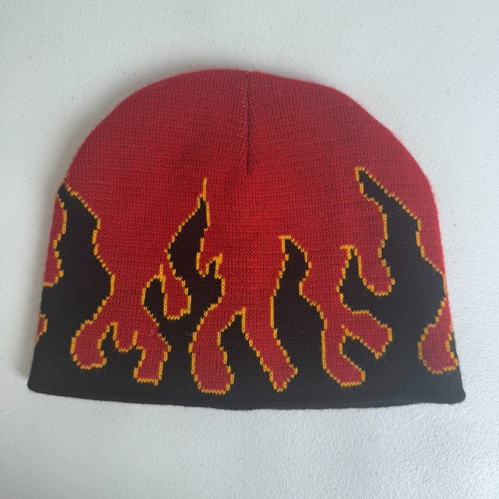 Vintage Goorin Bros Flame Beanie Skater Style‎ Made in USA 90s